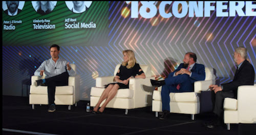 Jeff Root on the speaking panel at an insurance conference